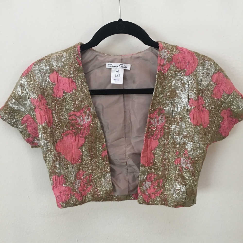 Vintage Oscar de la Renta Cropped Open Top